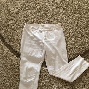 White casual pants